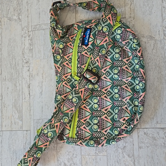 Kavu Crossbody Satchel Sydney Bag Bright Colorful OWL - Picture 4 of 11